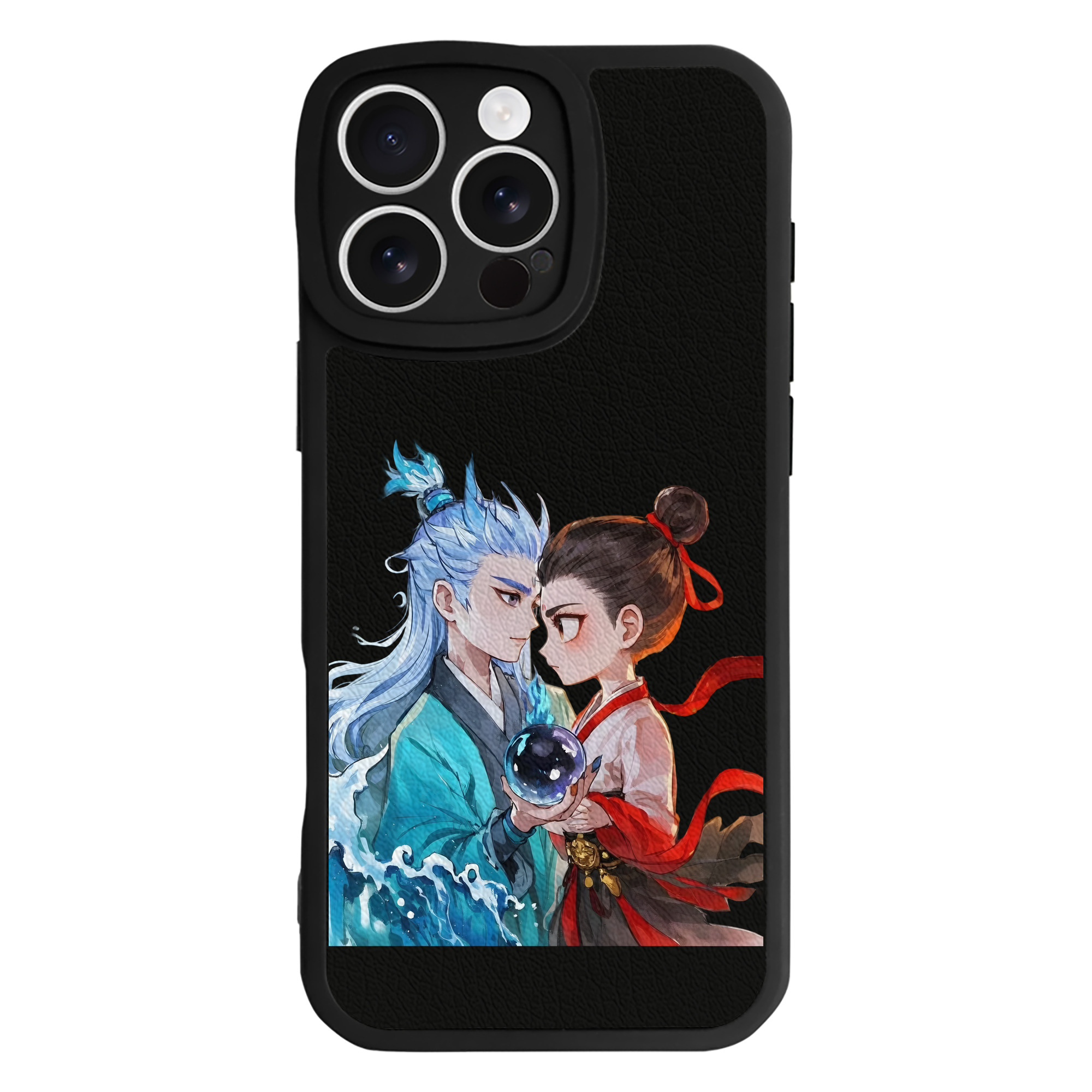 （画像用） Ne Zha 2 ナタ 魔童の大暴れ 【iPhone 16シリーズ対応】シリコンスマホケース（レザー調） 材質：シリコン